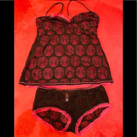 Josie by Natori camisole & boy shorts Sz M - Picture 1 of 8